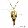 Nordic Viking Raven skull Pendant Necklace For Halloween- Upto 50% Discount For Halloween