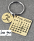 Personalized Calendar Keychain For Anniversary, Couples, Wedding & Engagement Gift - 50% Discount For New Couples