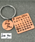 Personalized Calendar Keychain For Anniversary, Couples, Wedding & Engagement Gift - 50% Discount For New Couples