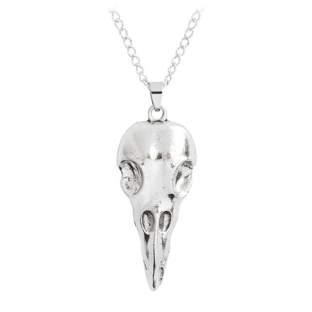 Nordic Viking Raven skull Pendant Necklace For Halloween- Upto 50% Discount For Halloween
