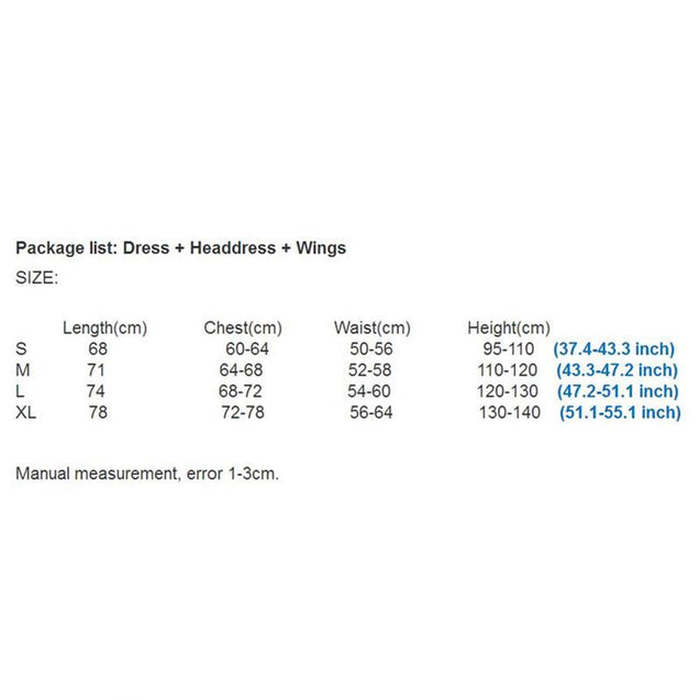 Halloween Costume for Kids Girls Dress with Wings Headband - Upto 45% OFF