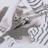 Halloween Woodpecker Raven Bird Skeleton Necklace For Women / Men. - Upto 50% Discount For Halloween